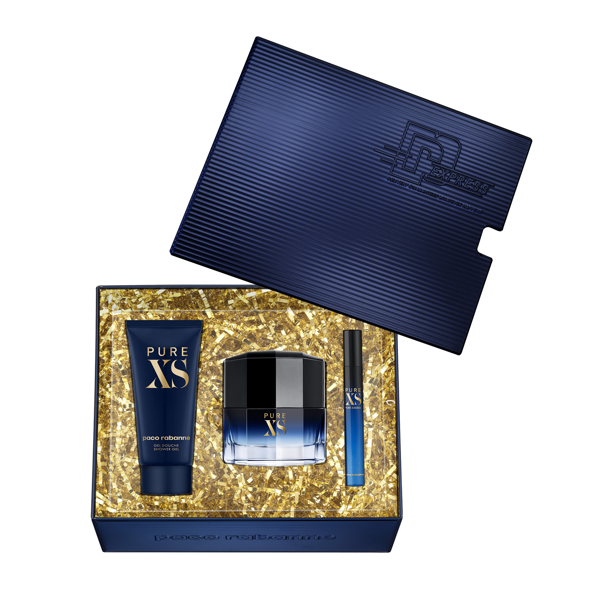 Paco Rabanne Pure XS EDT 50ml, Shower Gel 100ml & Travel Spray 10ml